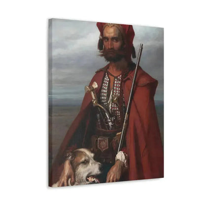 Louis Gallet (1810-1887) Sentinel, the Croat 1854 - Canvas Wall Art - The Sticker Space