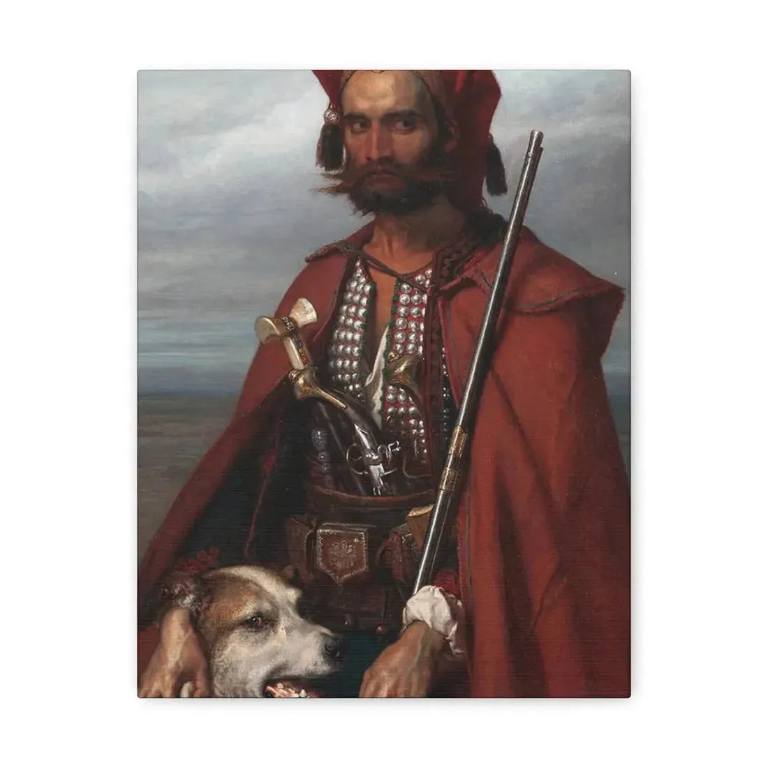 Louis Gallet (1810-1887) Sentinel, the Croat 1854 - Canvas Wall Art - The Sticker Space