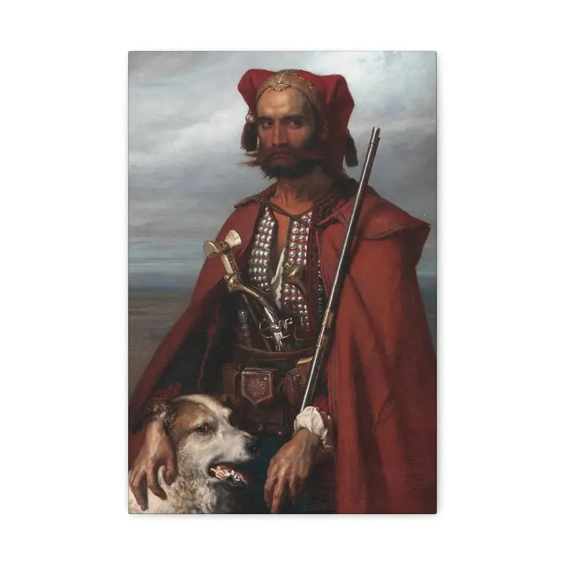 Louis Gallet (1810-1887) Sentinel, the Croat 1854 - Canvas Wall Art - The Sticker Space