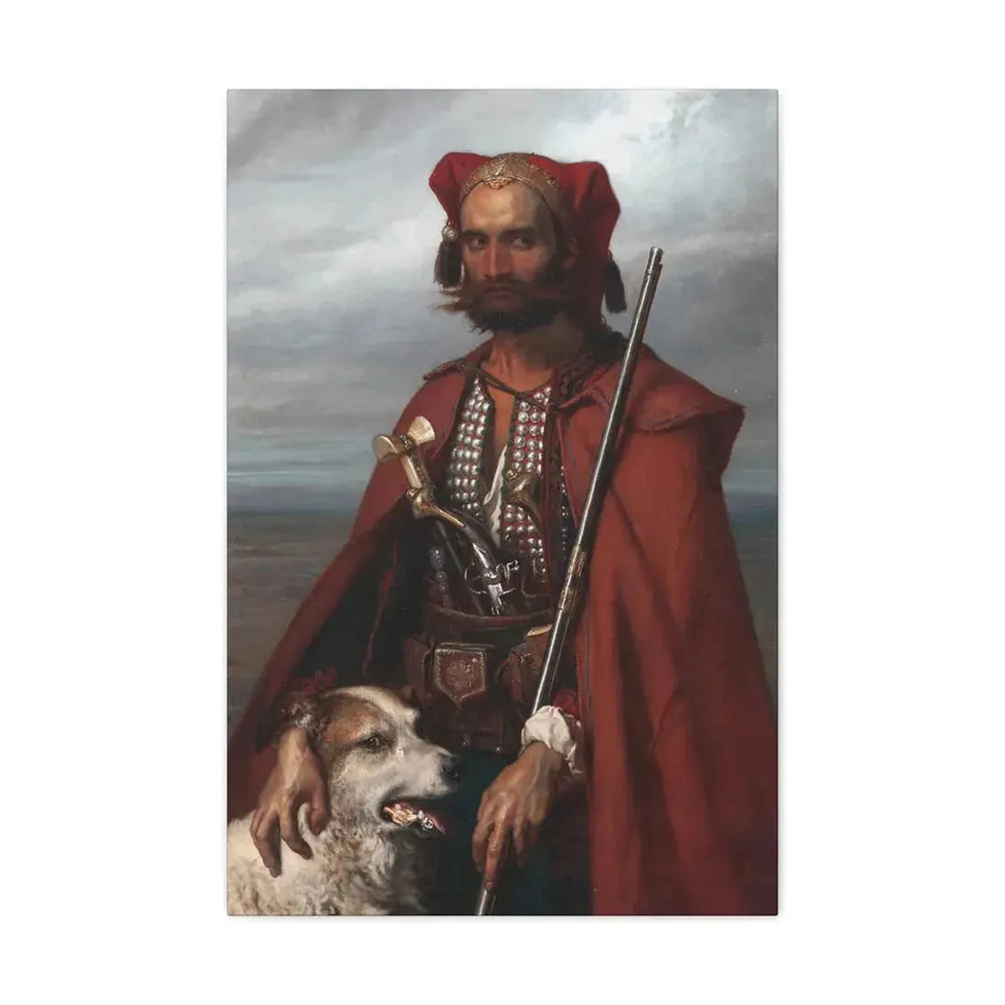 Louis Gallet (1810-1887) Sentinel, the Croat 1854 - Canvas Wall Art - The Sticker Space