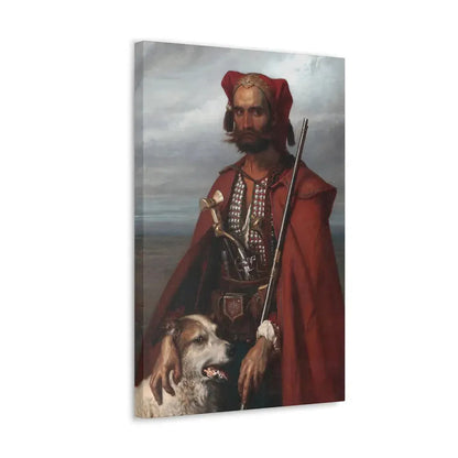 Louis Gallet (1810-1887) Sentinel, the Croat 1854 - Canvas Wall Art - The Sticker Space