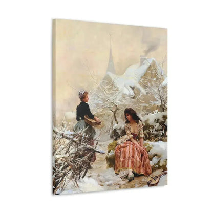 Louis Marie de Schryver (1862-1942) Lhiver - Canvas Wall Art - The Sticker Space