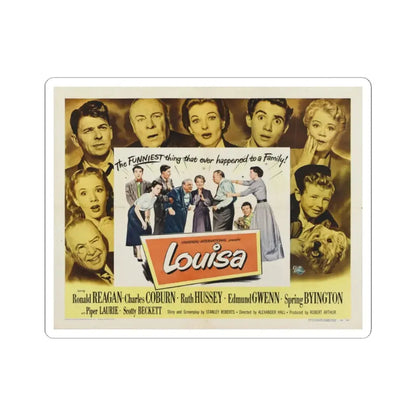 Louisa 1950 v2 Movie Poster - STICKER Vinyl Kiss-Cut Decal 2 Inch White - The Sticker Space