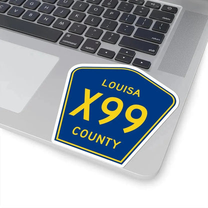 Louisa County Route X99 IA (Iowa) (Road Sign) STICKER Vinyl Kiss-Cut Decal - The Sticker Space