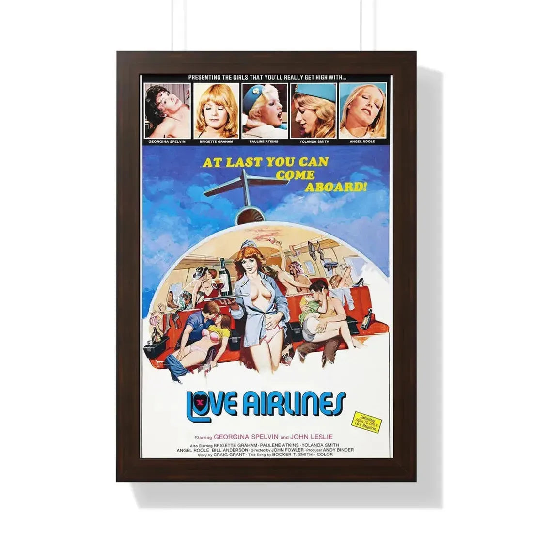 LOVE AIRLINES 1978 - Framed Movie Poster - The Sticker Space
