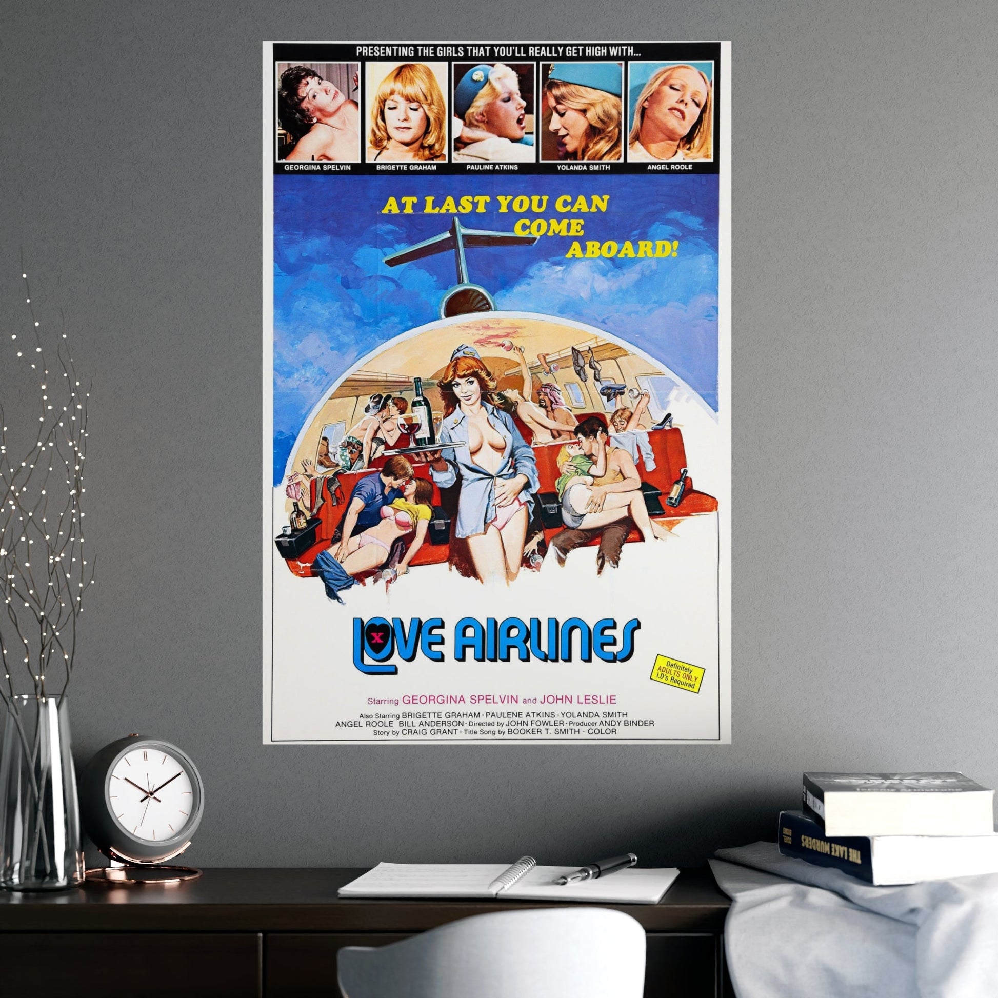 LOVE AIRLINES 1978 - Paper Movie Poster-The Sticker Space