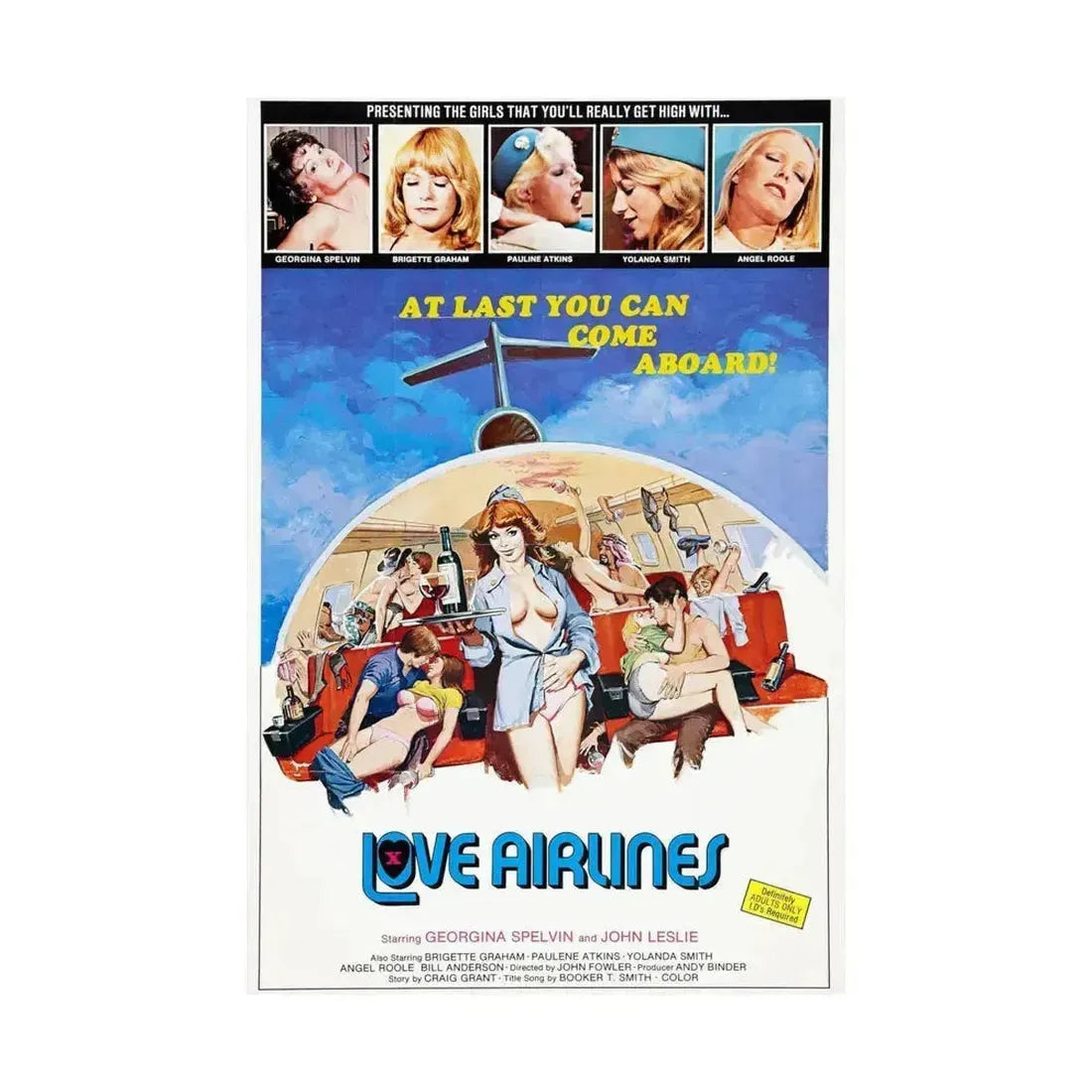 LOVE AIRLINES 1978 - Paper Movie Poster - The Sticker Space