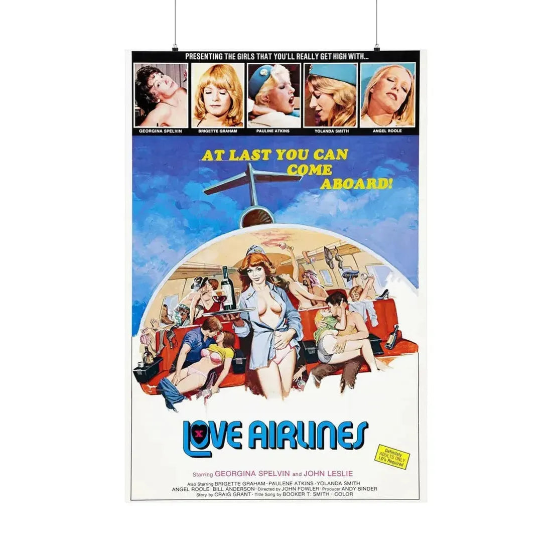 LOVE AIRLINES 1978 - Paper Movie Poster - The Sticker Space