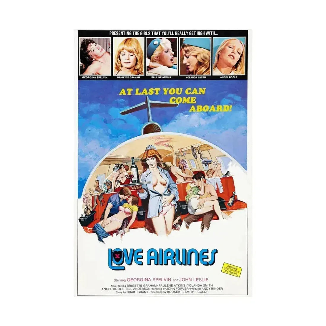 LOVE AIRLINES 1978 - Paper Movie Poster - The Sticker Space
