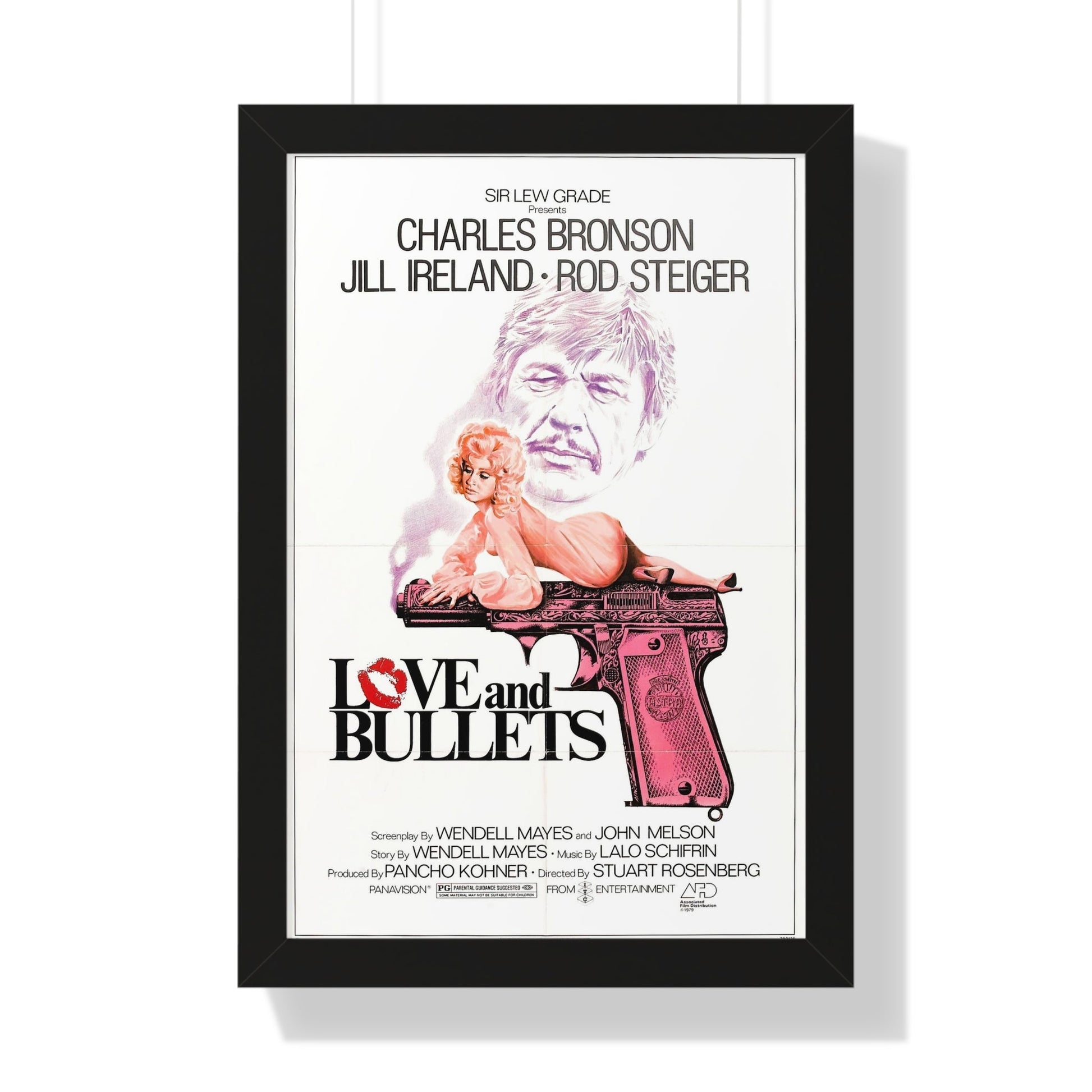 LOVE AND BULLETS 1979 - Framed Movie Poster-16″ x 24″-The Sticker Space