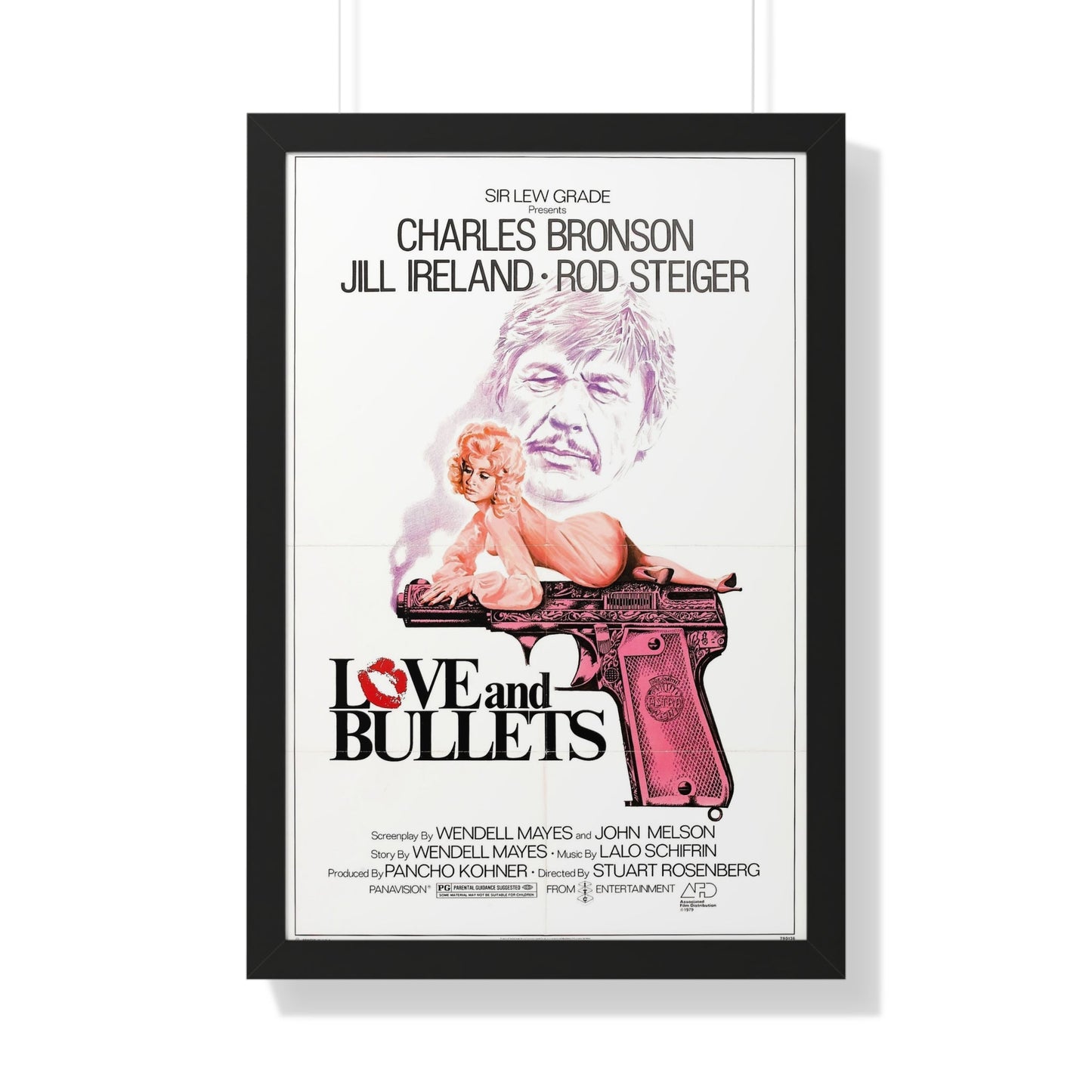 LOVE AND BULLETS 1979 - Framed Movie Poster-20" x 30"-The Sticker Space