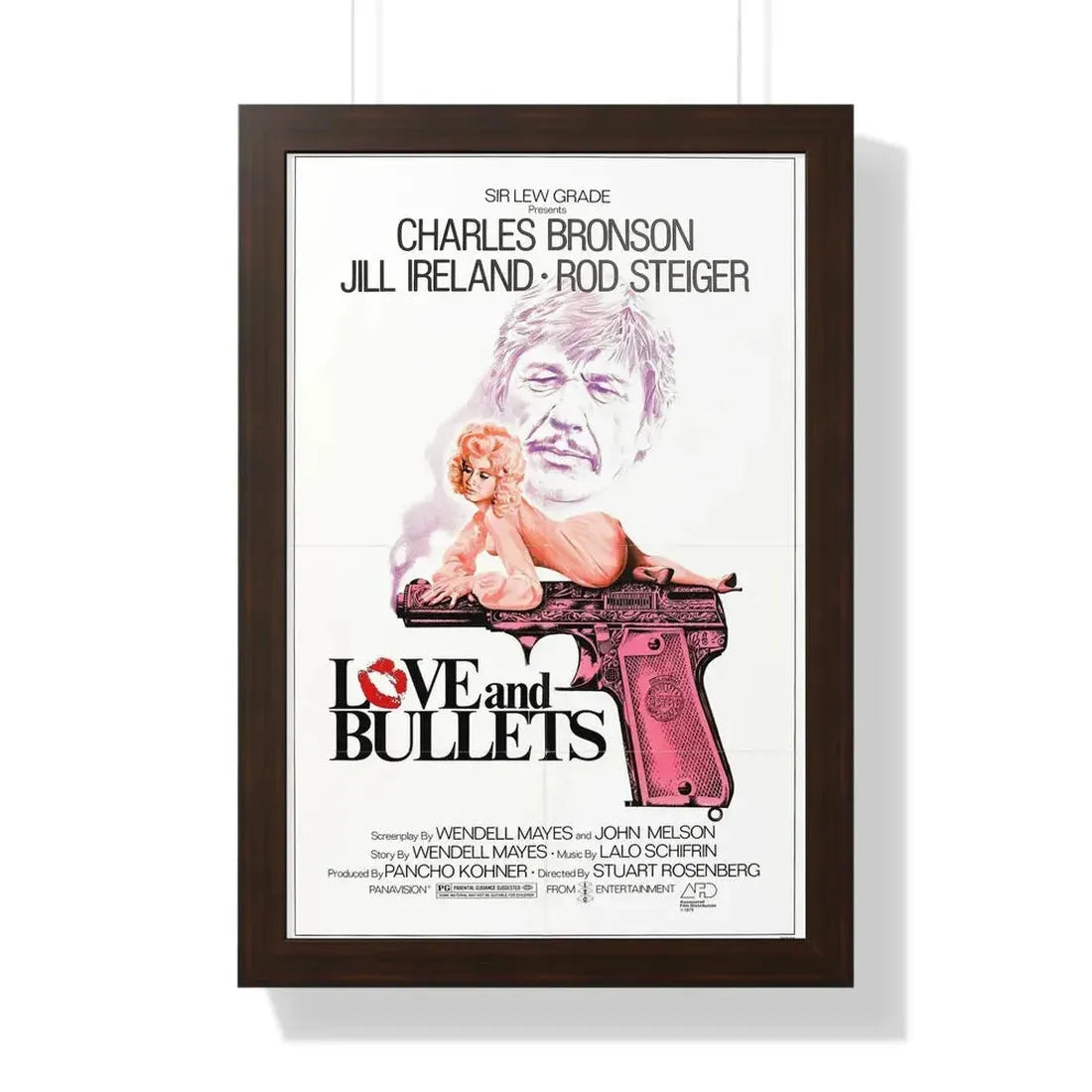 LOVE AND BULLETS 1979 - Framed Movie Poster - The Sticker Space