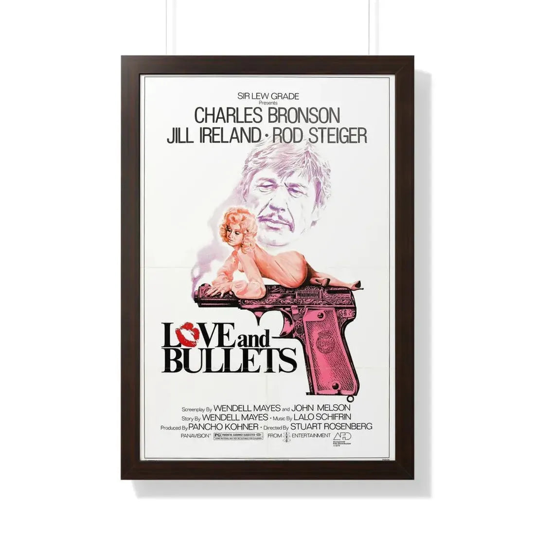 LOVE AND BULLETS 1979 - Framed Movie Poster - The Sticker Space