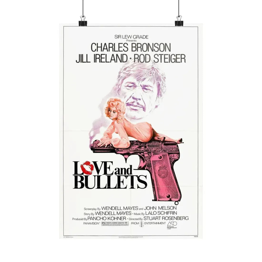 LOVE AND BULLETS 1979 - Paper Movie Poster - The Sticker Space
