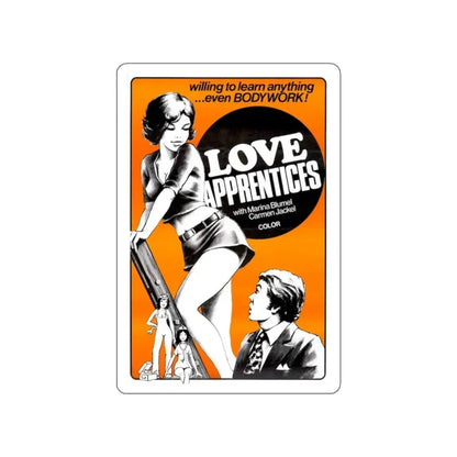 LOVE APPRENTICES 1972 Movie Poster STICKER Vinyl Die-Cut Decal 4 Inch - The Sticker Space