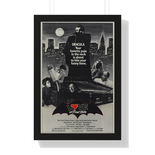 LOVE AT FIRST BITE 1979 - Framed Movie Poster-16″ x 24″-The Sticker Space