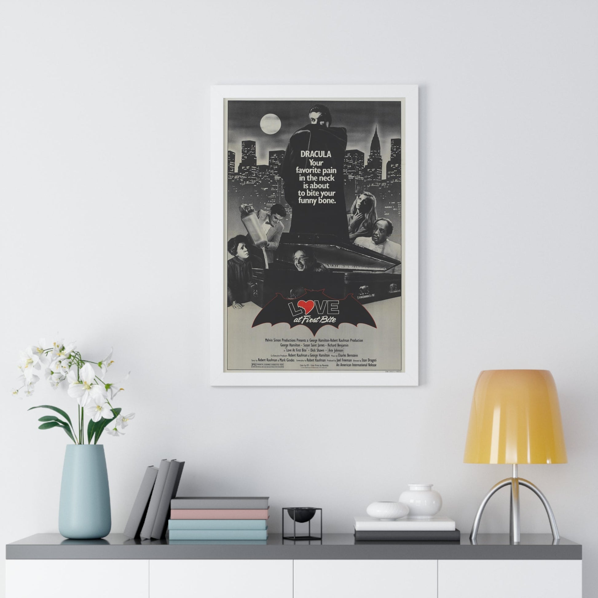 LOVE AT FIRST BITE 1979 - Framed Movie Poster-The Sticker Space