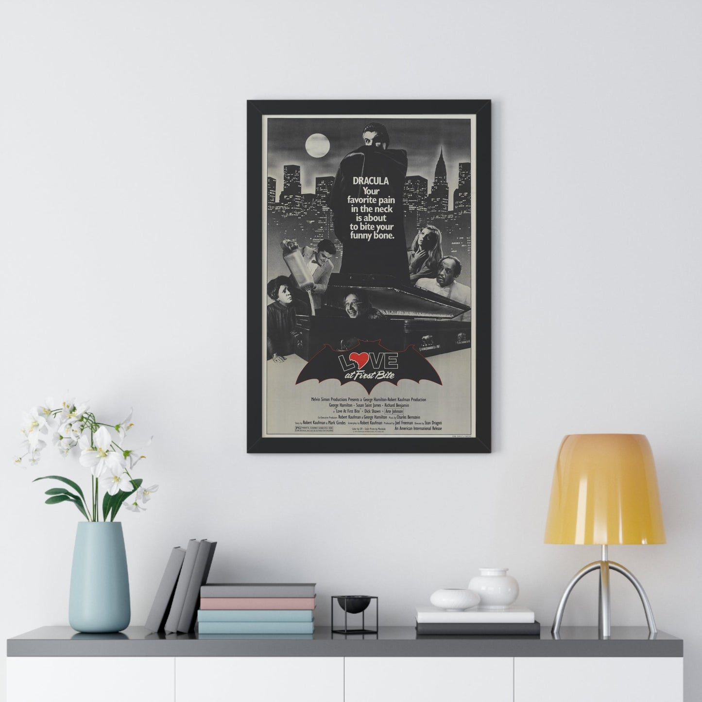 LOVE AT FIRST BITE 1979 - Framed Movie Poster-The Sticker Space