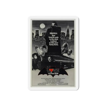 LOVE AT FIRST BITE 1979 Movie Poster - Refrigerator Magnet 3 Inch Die-Cut - The Sticker Space
