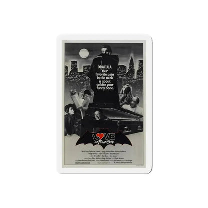 LOVE AT FIRST BITE 1979 Movie Poster - Refrigerator Magnet 6 Inch Die-Cut - The Sticker Space