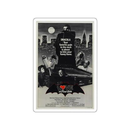 LOVE AT FIRST BITE 1979 Movie Poster STICKER Vinyl Die-Cut Decal 2 Inch - The Sticker Space