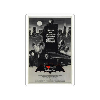 LOVE AT FIRST BITE 1979 Movie Poster STICKER Vinyl Die-Cut Decal - The Sticker Space