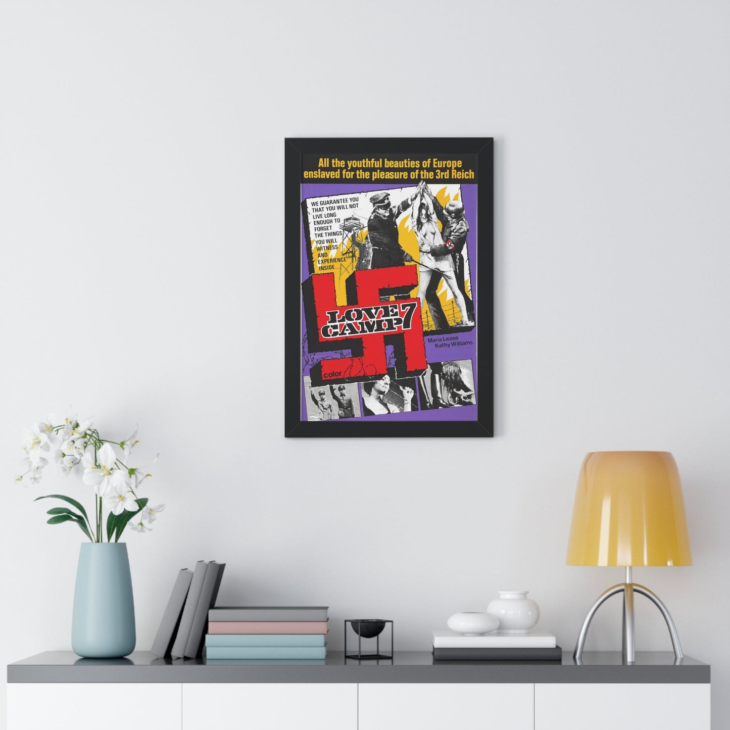 LOVE CAMP 7 1969 - Framed Movie Poster-The Sticker Space