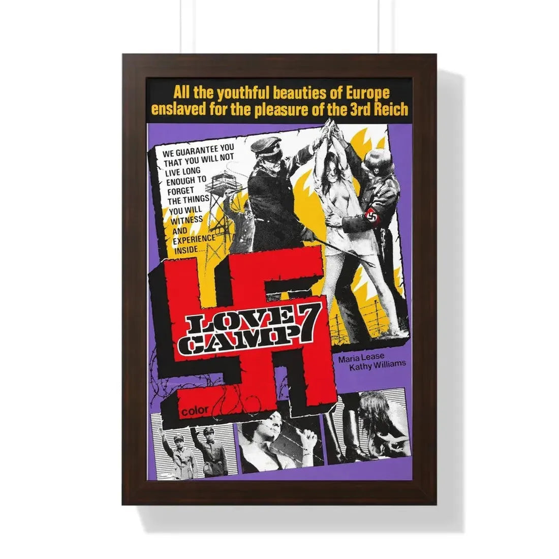 LOVE CAMP 7 1969 - Framed Movie Poster - The Sticker Space