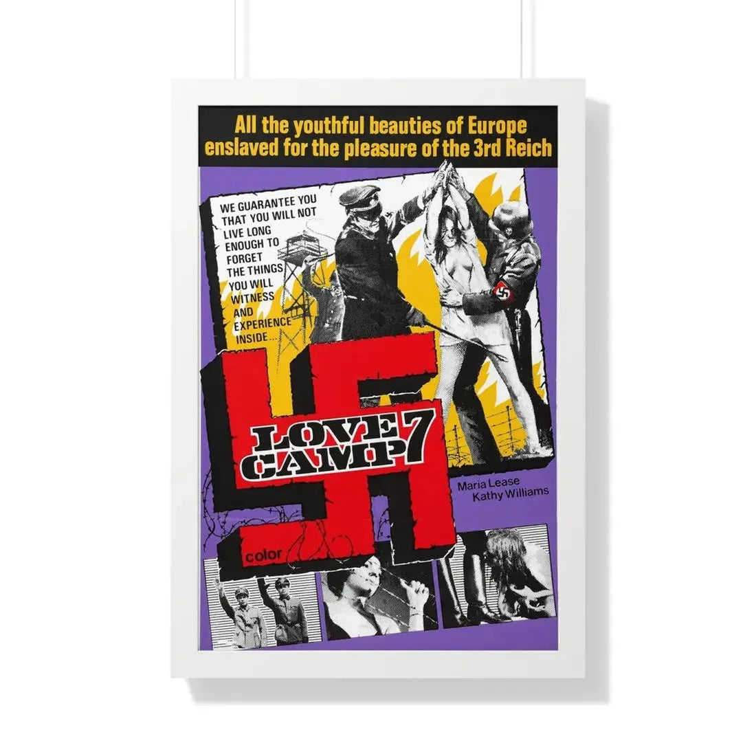 LOVE CAMP 7 1969 - Framed Movie Poster - The Sticker Space