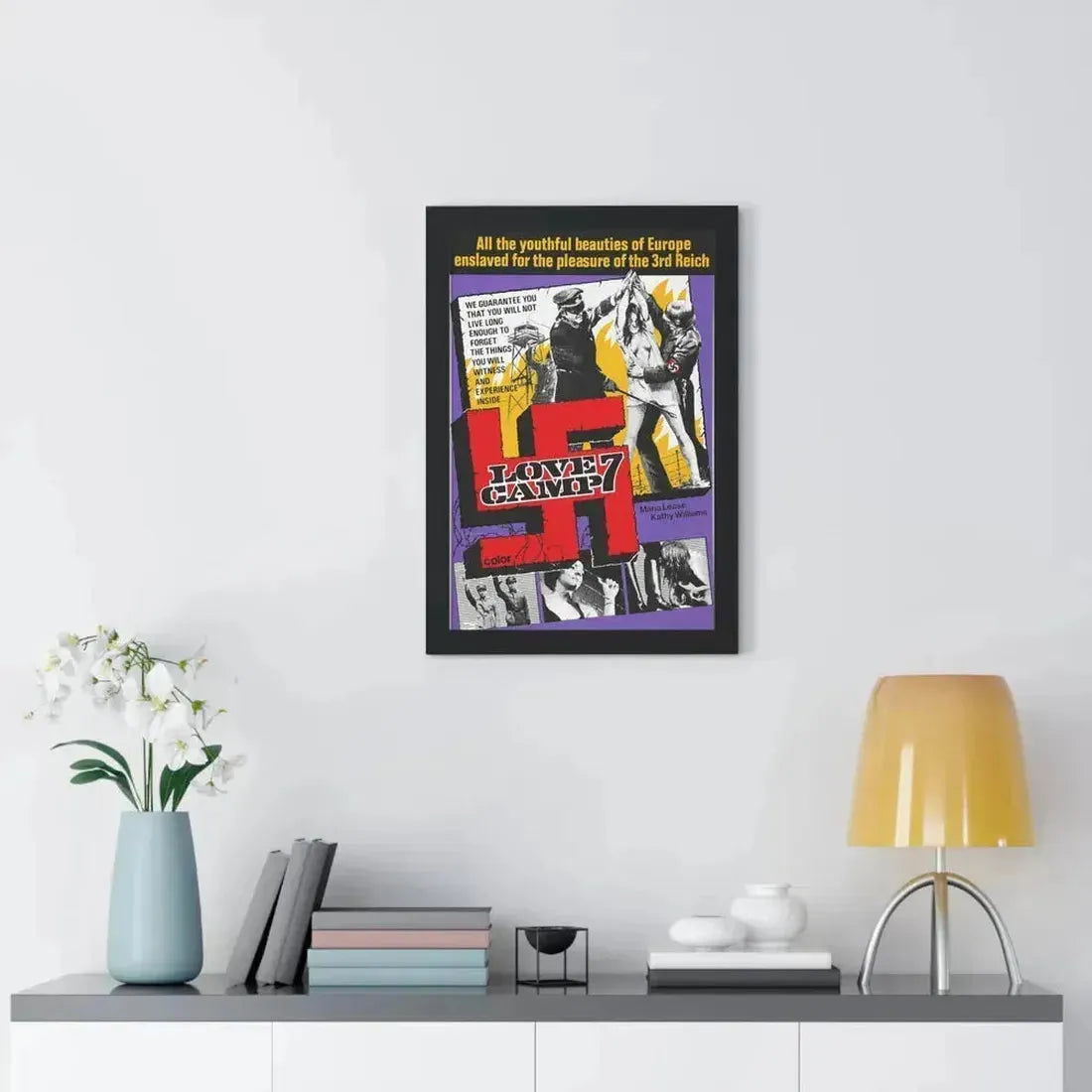 LOVE CAMP 7 1969 - Framed Movie Poster - The Sticker Space