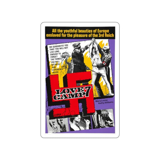 LOVE CAMP 7 1969 Movie Poster STICKER Vinyl Die-Cut Decal 2 Inch - The Sticker Space