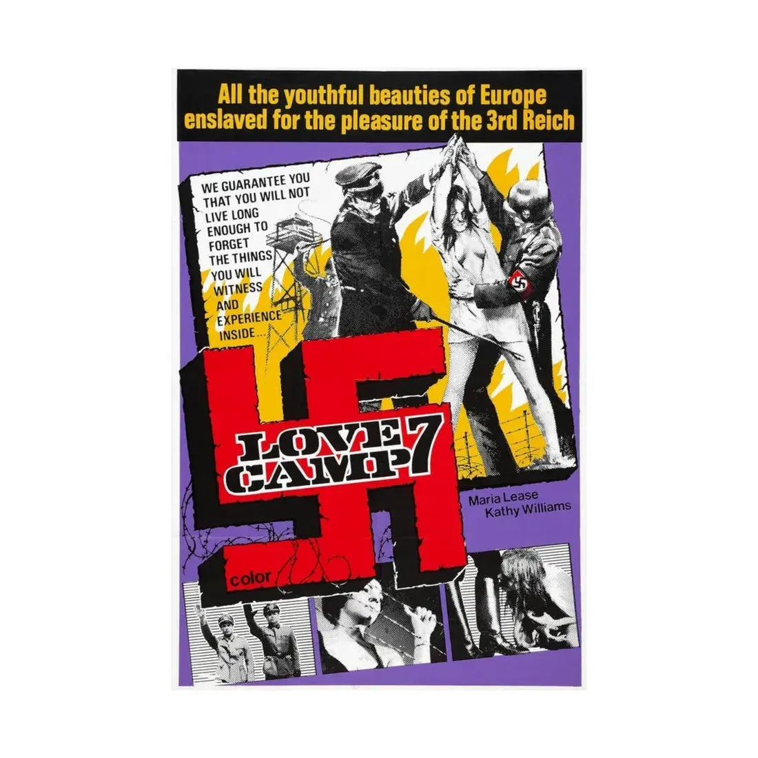 LOVE CAMP 7 1969 - Paper Movie Poster - The Sticker Space
