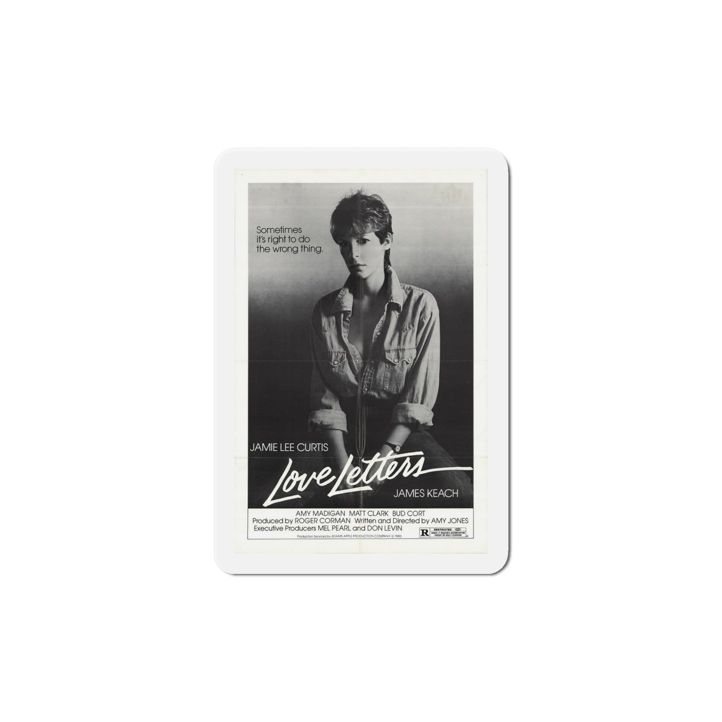 Love Letters 1983 Movie Poster Die-Cut Magnet-6 × 6"-The Sticker Space