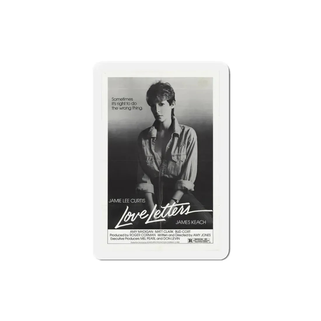 Love Letters 1983 Movie Poster Refrigerator Magnet 3 Inch - The Sticker Space