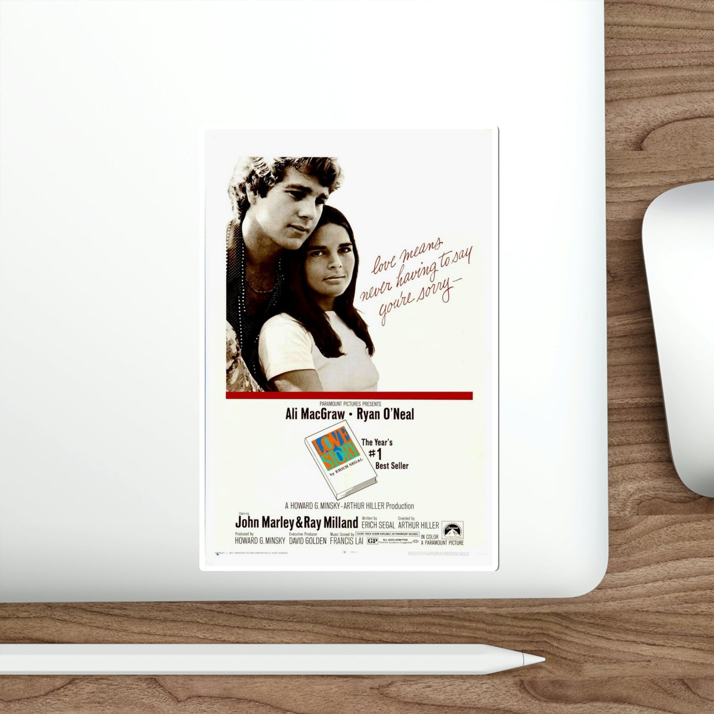 Love Story 1970 Movie Poster STICKER Vinyl Die-Cut Decal-The Sticker Space