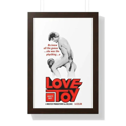 LOVE TOY 1971 - Framed Movie Poster 16″ x 24″ Walnut - The Sticker Space