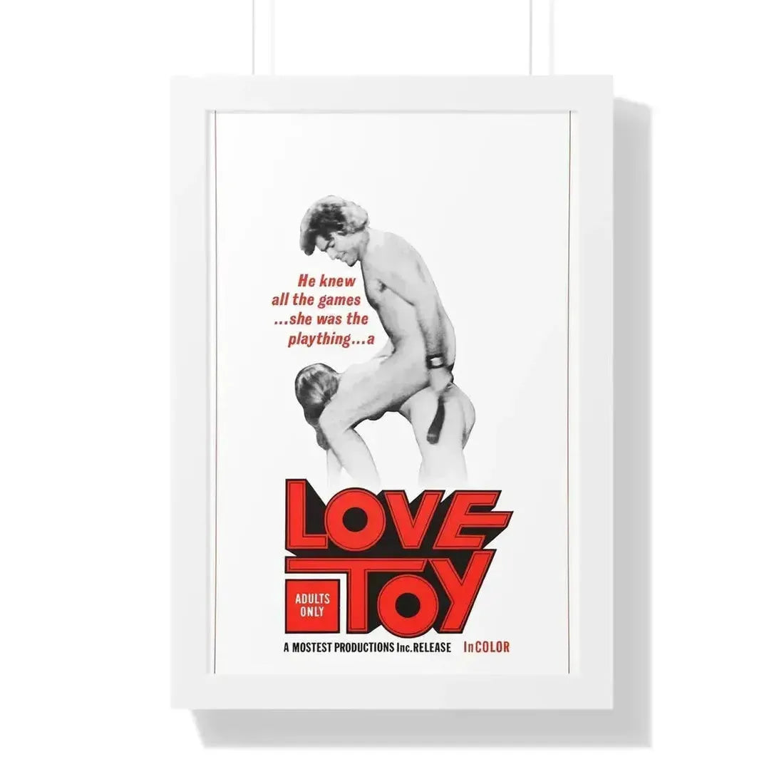 LOVE TOY 1971 - Framed Movie Poster 16″ x 24″ White - The Sticker Space
