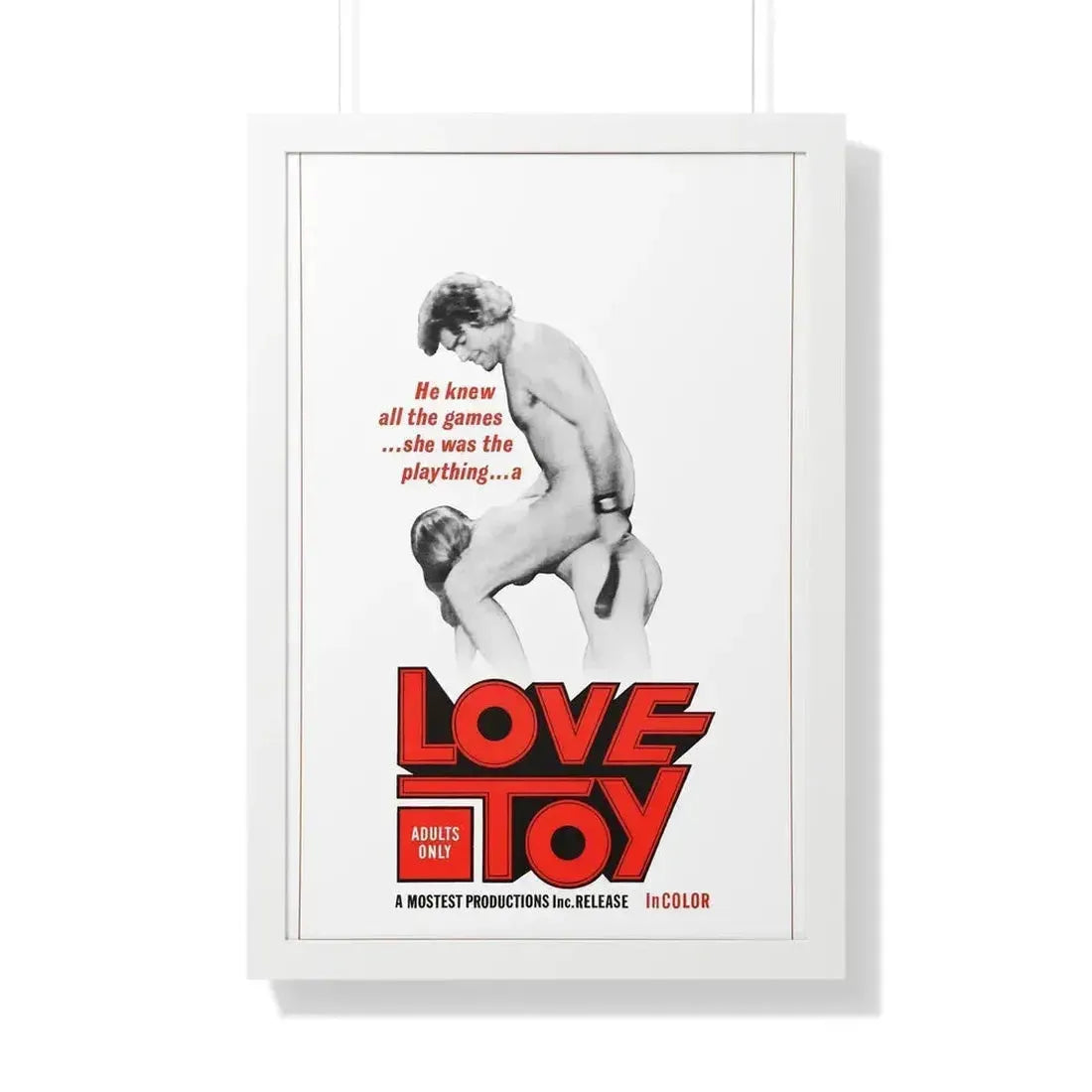 LOVE TOY 1971 - Framed Movie Poster 20" x 30" White - The Sticker Space