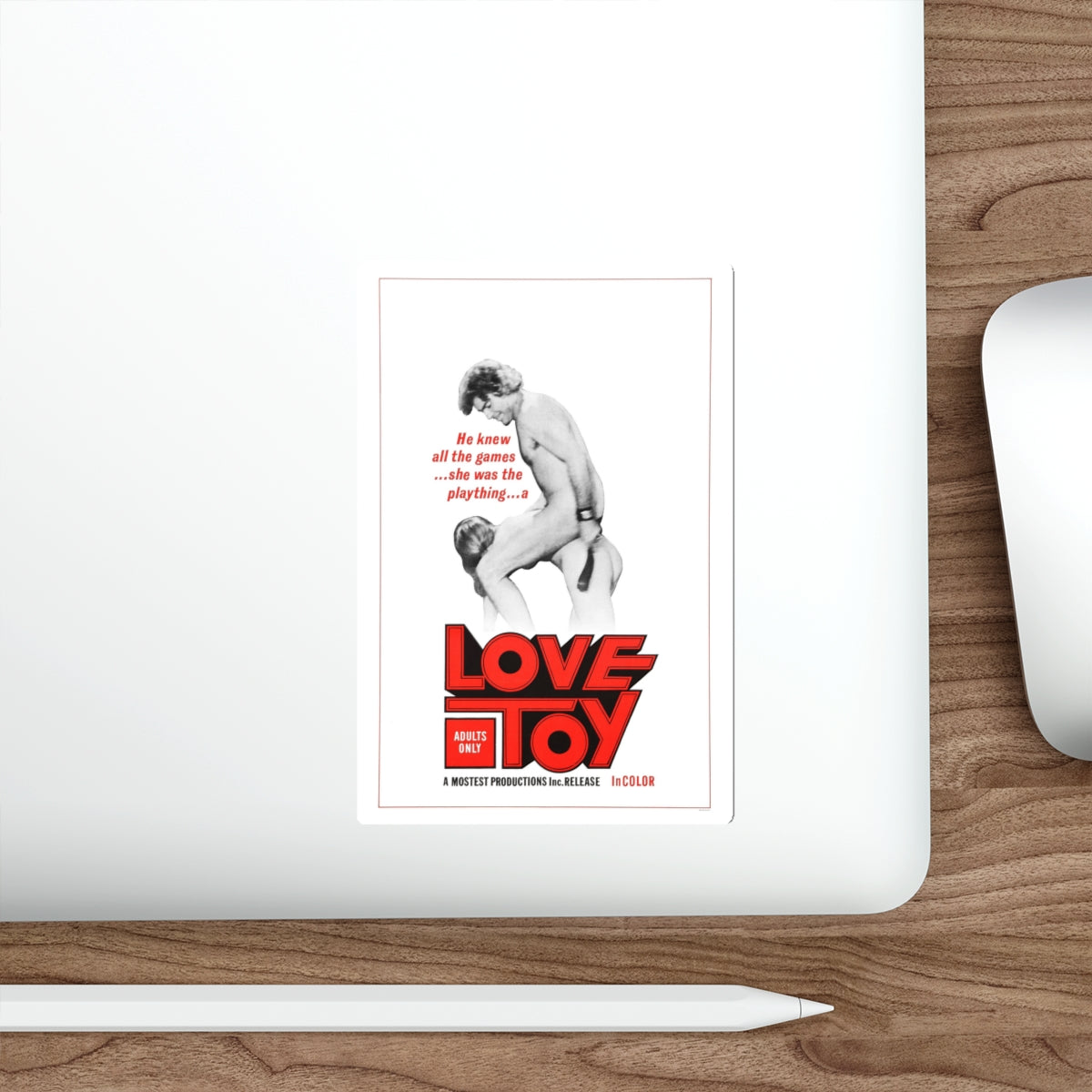 LOVE TOY 1971 Movie Poster STICKER Vinyl Die-Cut Decal-The Sticker Space