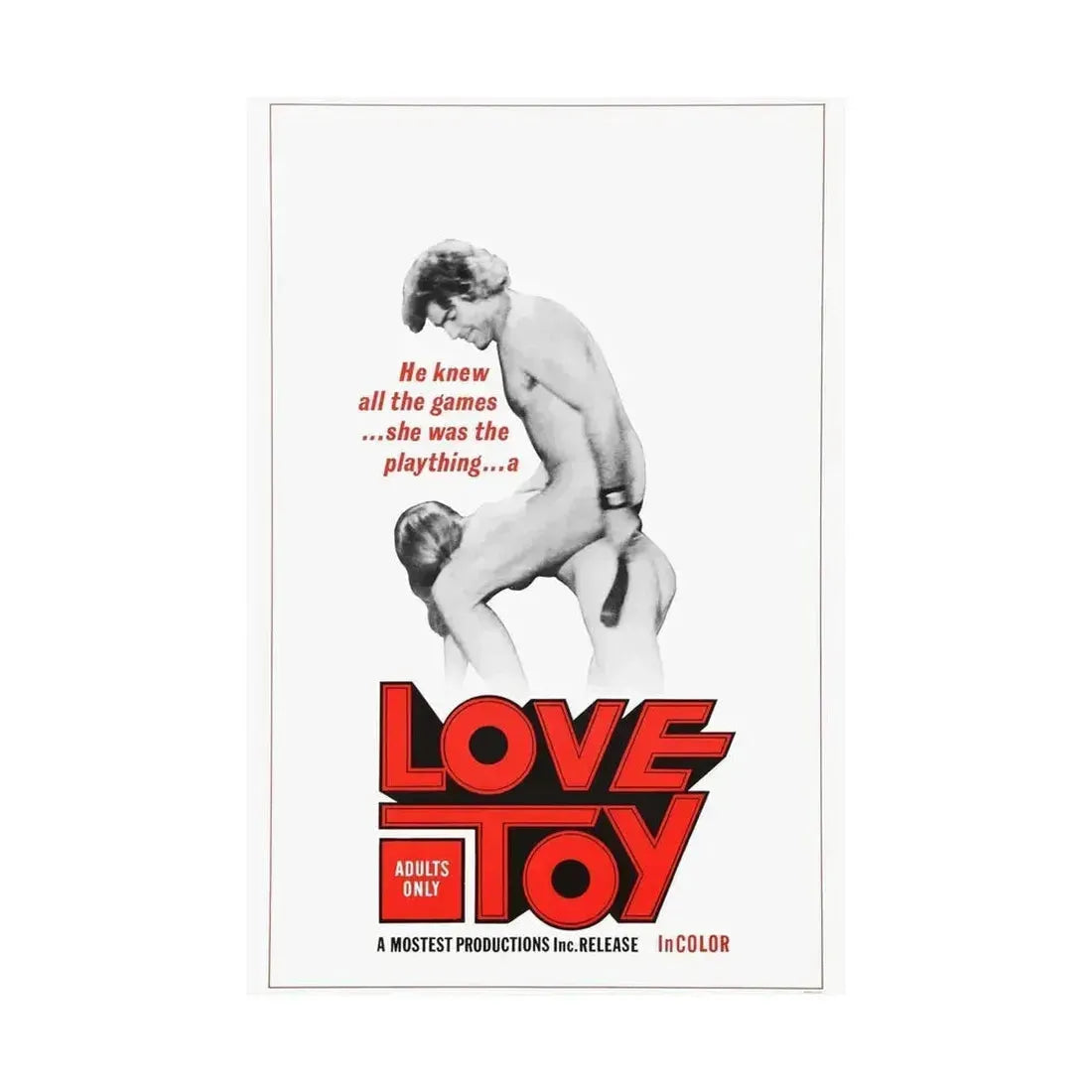 LOVE TOY 1971 - Paper Movie Poster - The Sticker Space