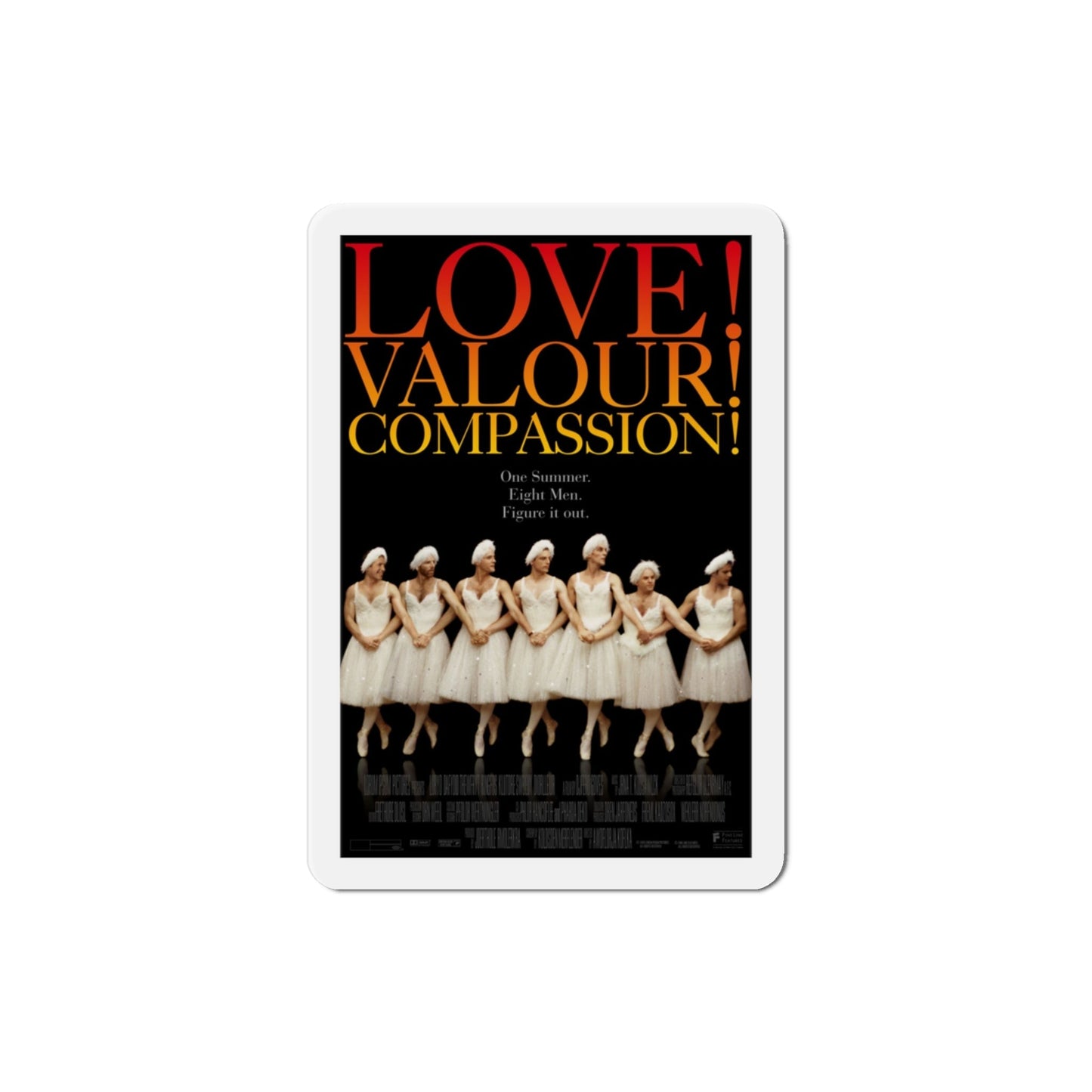 Love Valour Compassion 1997 Movie Poster Die-Cut Magnet-3" x 3"-The Sticker Space