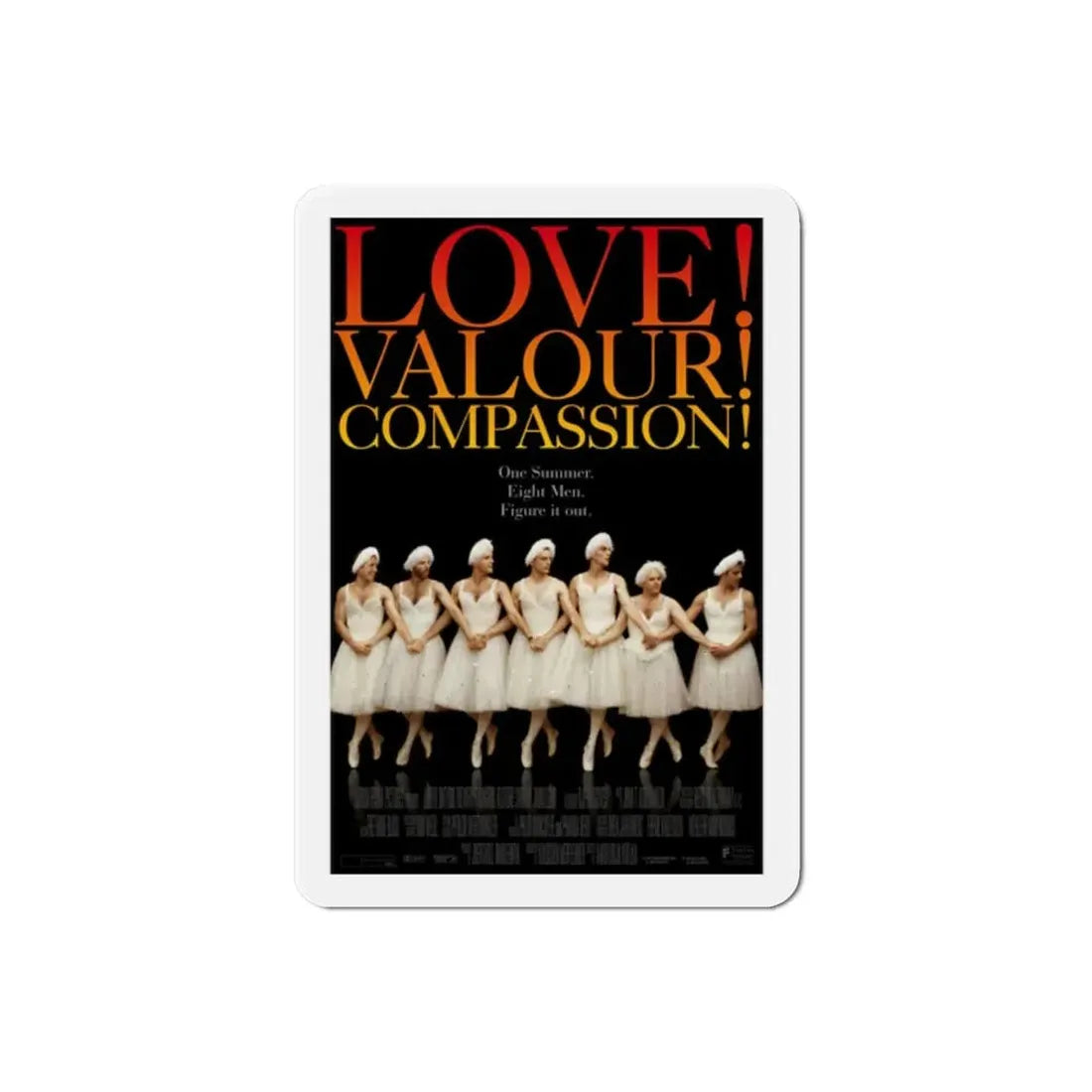 Love Valour Compassion 1997 Movie Poster Refrigerator Magnet 2 Inch - The Sticker Space