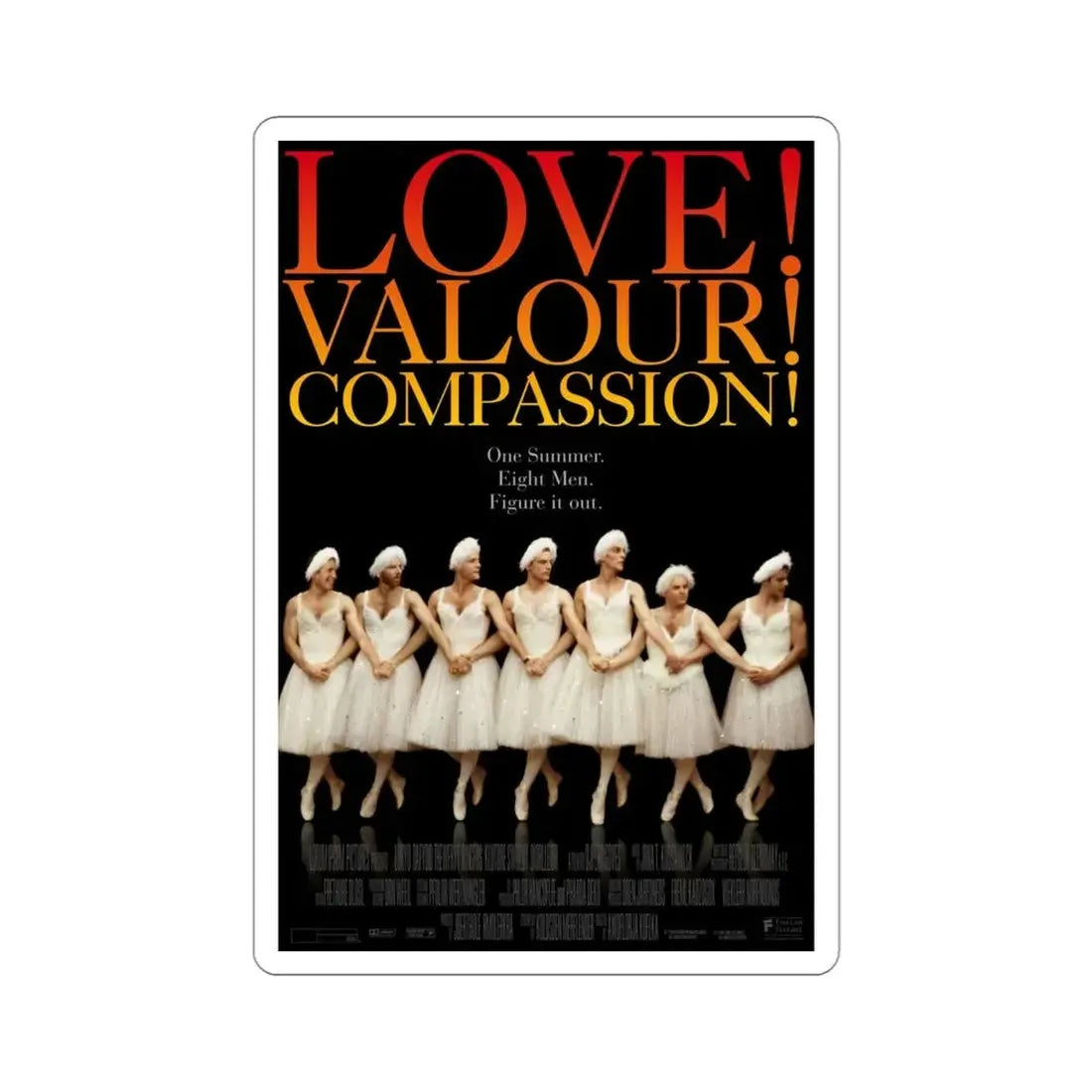 Love Valour Compassion 1997 Movie Poster STICKER Vinyl Die-Cut Decal 4 Inch - The Sticker Space