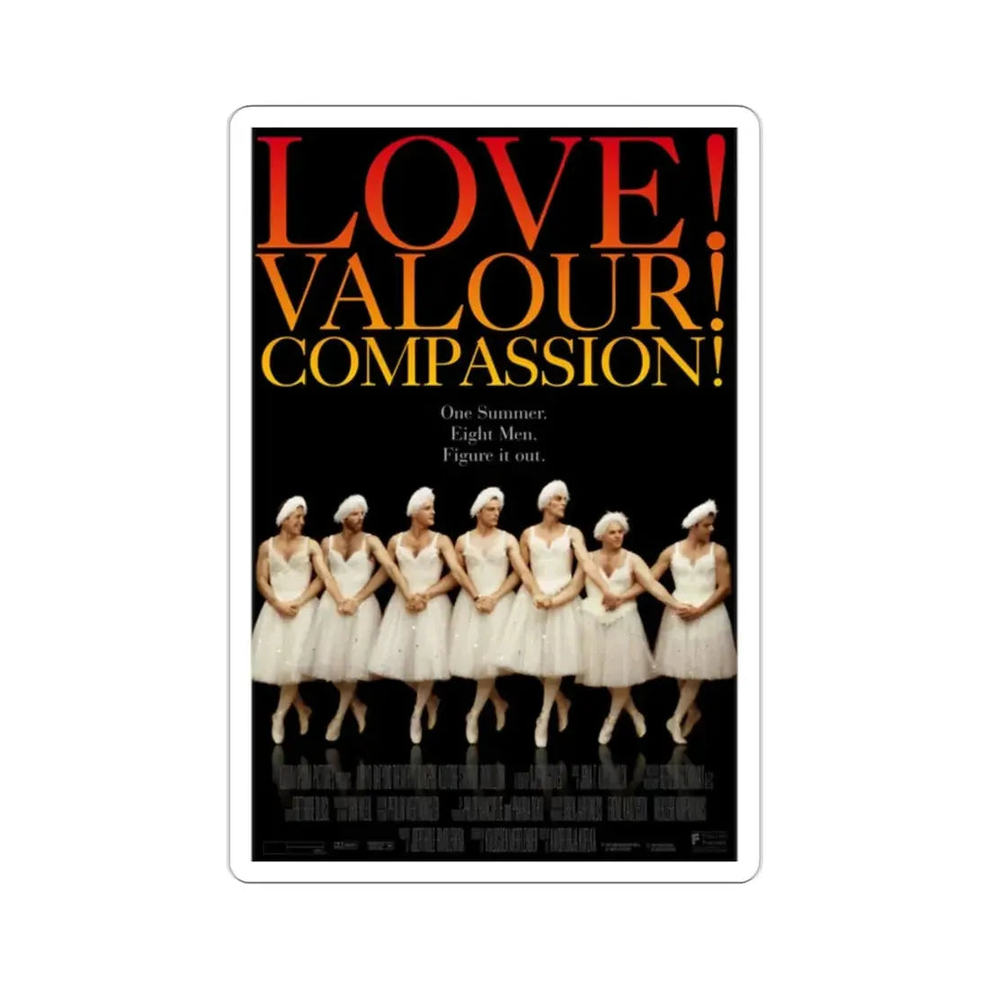 Love Valour Compassion 1997 Movie Poster STICKER Vinyl Die-Cut Decal - The Sticker Space