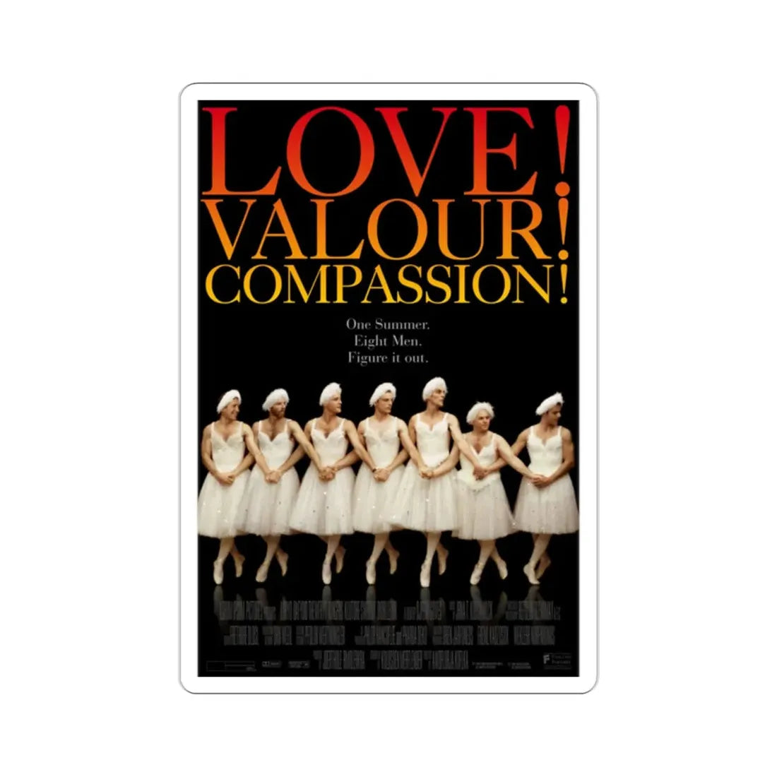 Love Valour Compassion 1997 Movie Poster STICKER Vinyl Die-Cut Decal - The Sticker Space