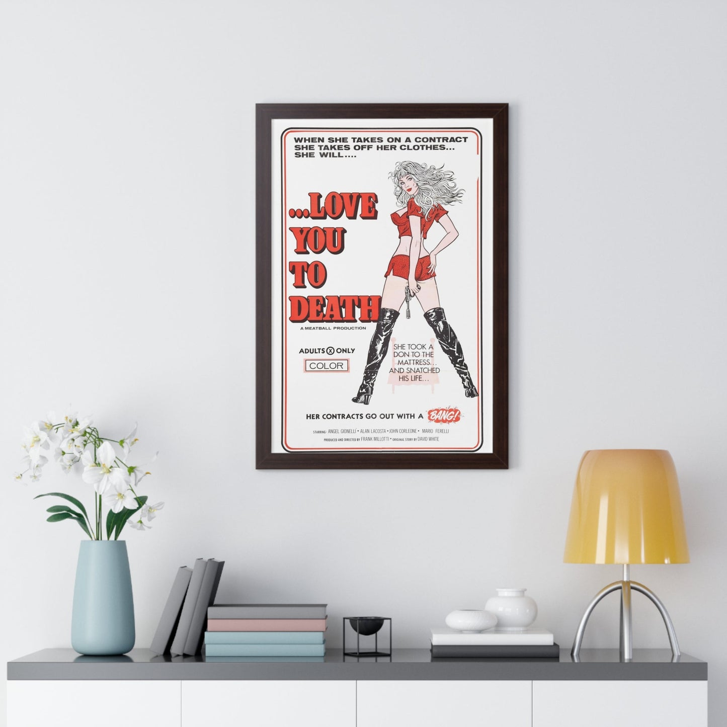 LOVE YOU TO DEATH 1977 - Framed Movie Poster-The Sticker Space