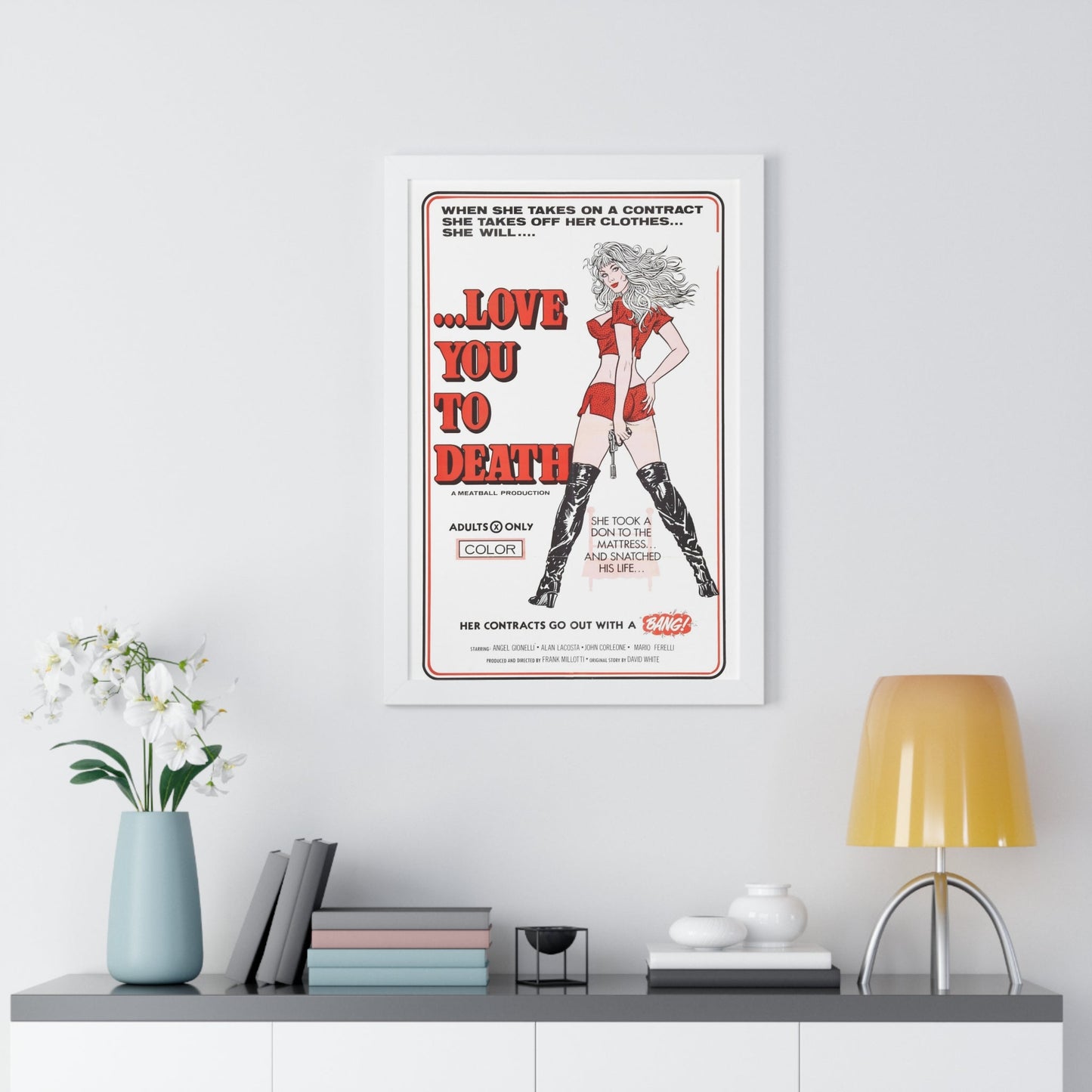 LOVE YOU TO DEATH 1977 - Framed Movie Poster-The Sticker Space