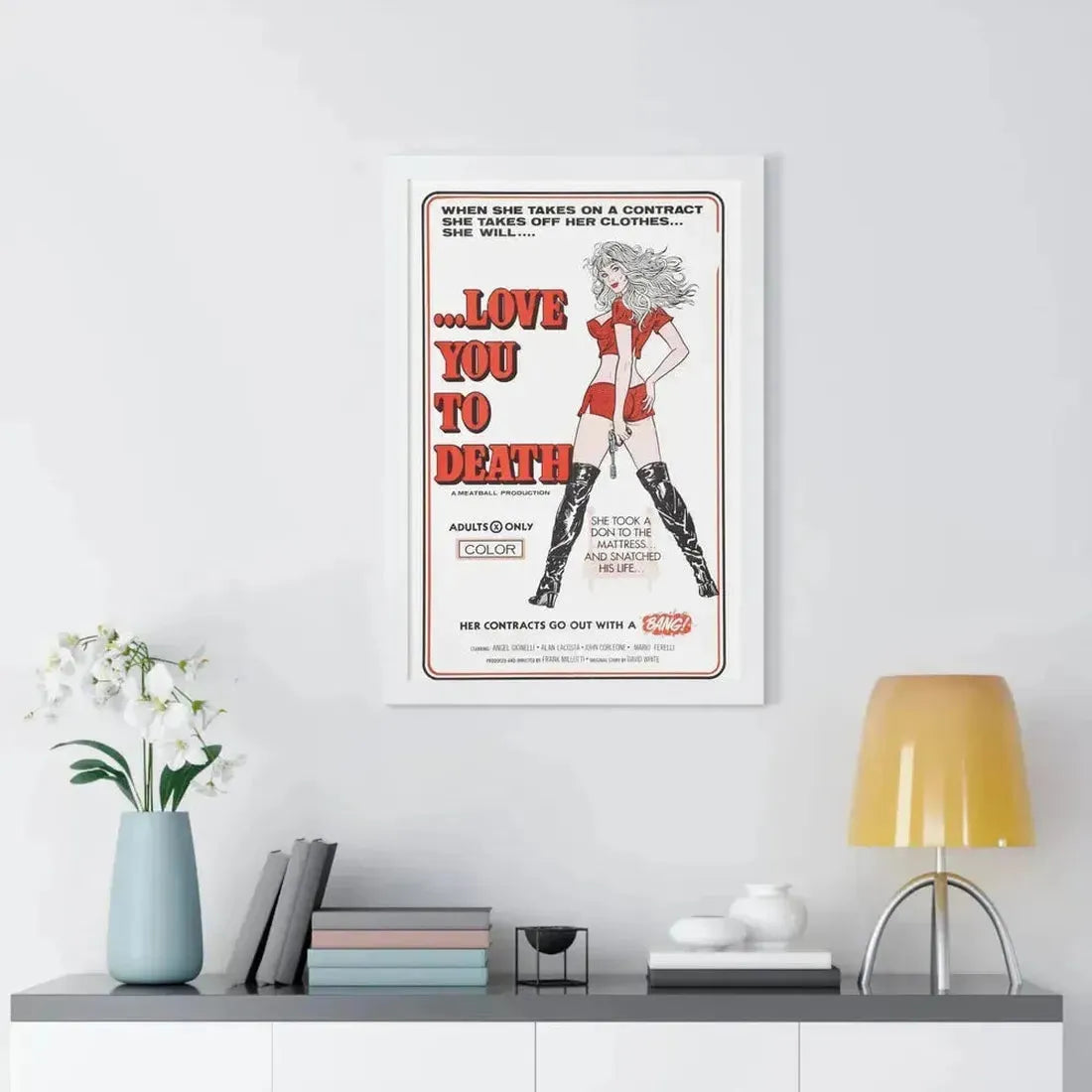 LOVE YOU TO DEATH 1977 - Framed Movie Poster - The Sticker Space
