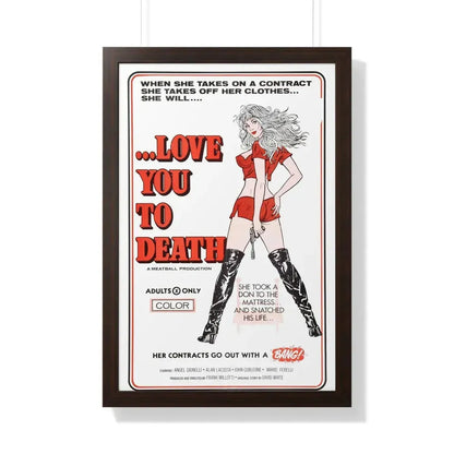 LOVE YOU TO DEATH 1977 - Framed Movie Poster - The Sticker Space