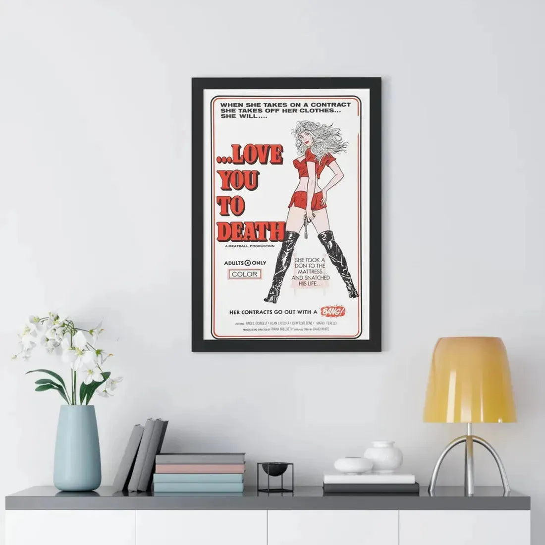 LOVE YOU TO DEATH 1977 - Framed Movie Poster - The Sticker Space